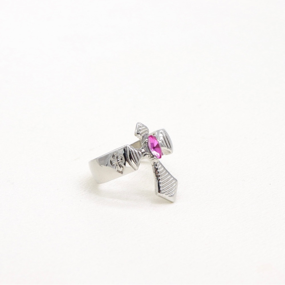 Gothic Pink Stone Cross - Picture 3 of 5